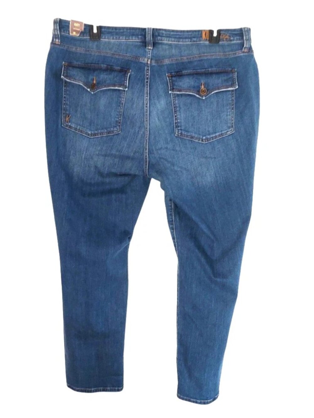 Kut From the Kloth Women Jeans Size 24W Blue Katy Boyfriend Rear Flap Pockets - Picture 4 of 8